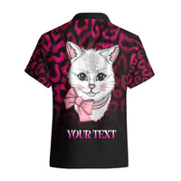 Personalised Love Your Tatas Hawaiian Shirt Cat Breast Cancer Awareness - Wonder Print Shop