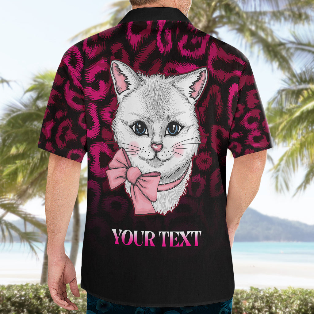 Personalised Love Your Tatas Hawaiian Shirt Cat Breast Cancer Awareness - Wonder Print Shop