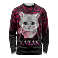 Personalised Love Your Tatas Long Sleeve Shirt Cat Breast Cancer Awareness LT01