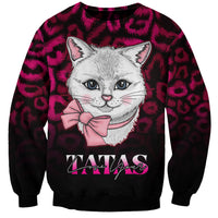 Personalised Love Your Tatas Sweatshirt Cat Breast Cancer Awareness - Wonder Print Shop