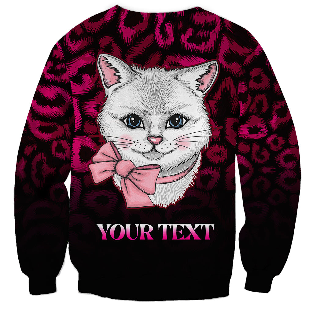 Personalised Love Your Tatas Sweatshirt Cat Breast Cancer Awareness - Wonder Print Shop