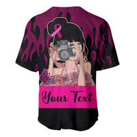 Personalised Girl Power Baseball Jersey Day Of The Girl Breast Cancer Awareness - Wonder Print Shop