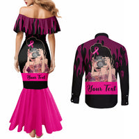personalised-girl-power-couples-matching-mermaid-dress-and-long-sleeve-button-shirts-day-of-the-girl-breast-cancer-awareness