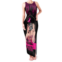 Personalised Girl Power Family Matching Tank Maxi Dress and Hawaiian Shirt Day Of The Girl Breast Cancer Awareness - Wonder Print Shop