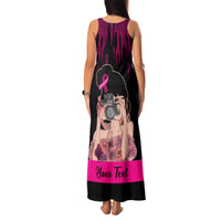 Personalised Girl Power Family Matching Tank Maxi Dress and Hawaiian Shirt Day Of The Girl Breast Cancer Awareness - Wonder Print Shop