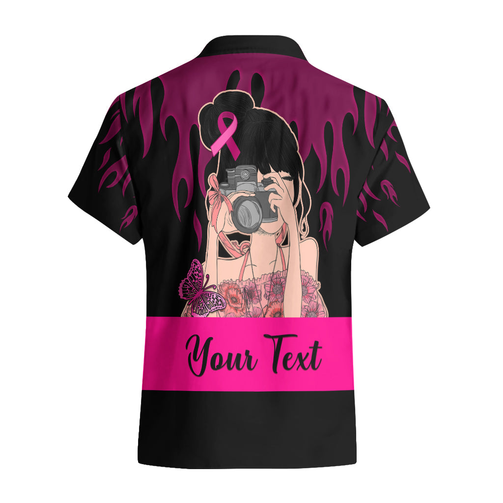 Personalised Girl Power Hawaiian Shirt Day Of The Girl Breast Cancer Awareness - Wonder Print Shop