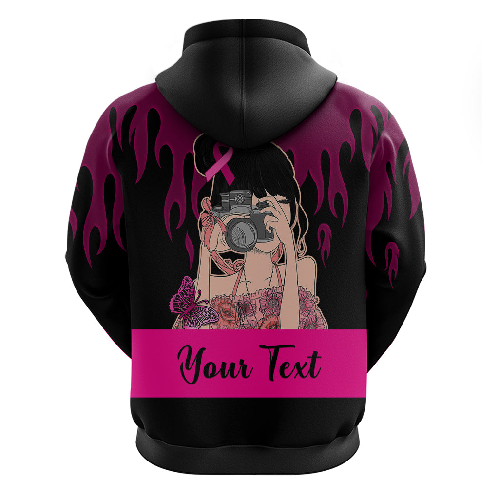 Personalised Girl Power Hoodie Day Of The Girl Breast Cancer Awareness - Wonder Print Shop