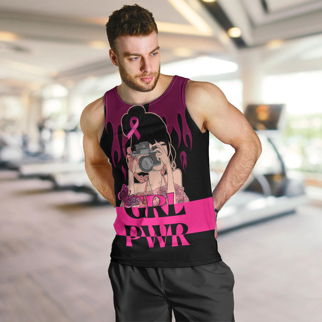 personalised-girl-power-men-tank-top-day-of-the-girl-breast-cancer-awareness