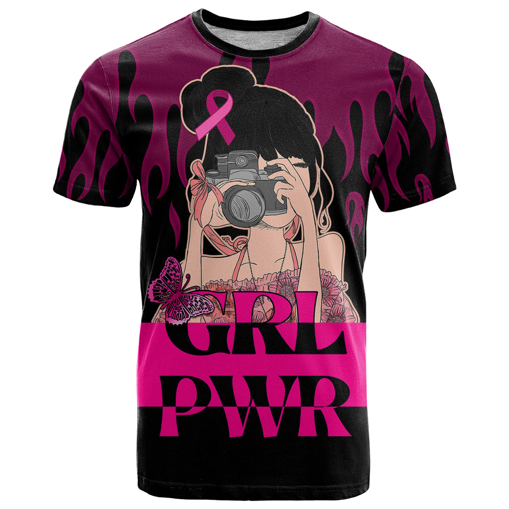 Personalised Girl Power T Shirt Day Of The Girl Breast Cancer Awareness - Wonder Print Shop