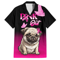 Personalised Pink Out Kid Hawaiian Shirt Pug Dog Breast Cancer Awareness - Wonder Print Shop