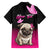Personalised Pink Out Kid Hawaiian Shirt Pug Dog Breast Cancer Awareness - Wonder Print Shop