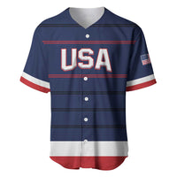 Custom USA Hockey Team Baseball Jersey Go Champions