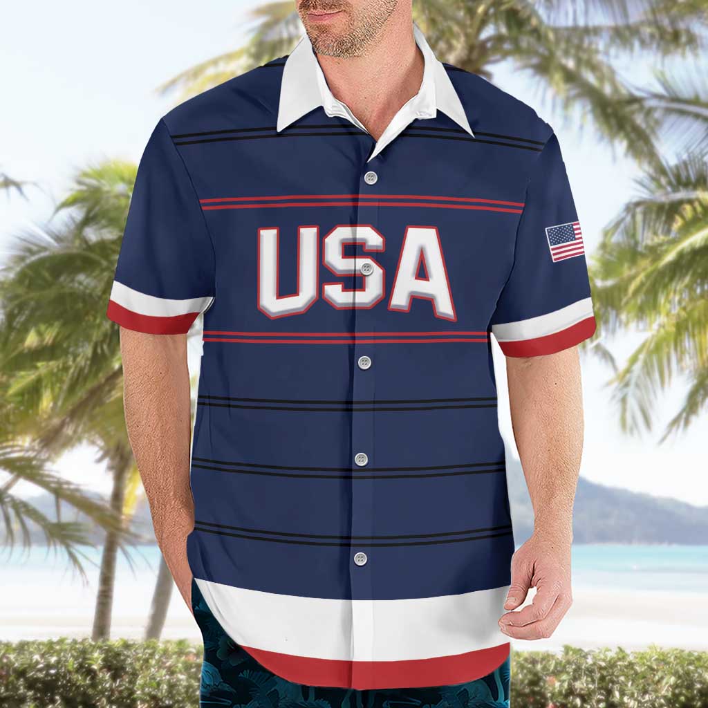 Custom USA Hockey Team Hawaiian Shirt Go Champions