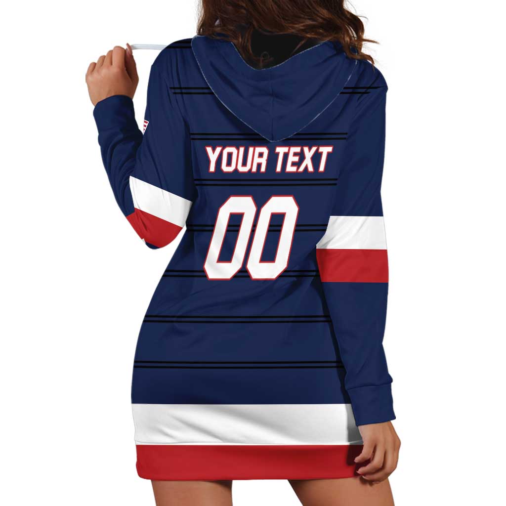 Custom USA Hockey Team Hoodie Dress Go Champions