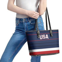 USA Hockey Team Leather Tote Bag Go Champions