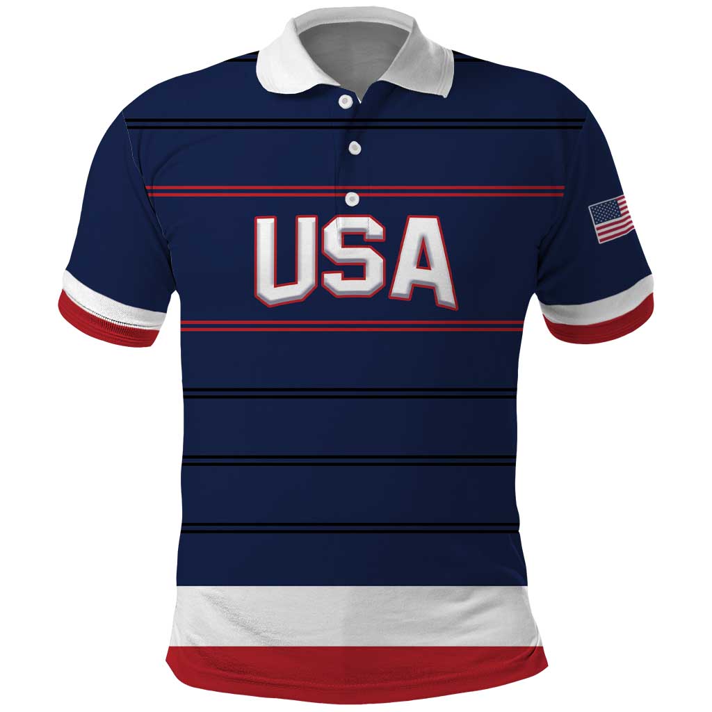 Custom USA Hockey Team Polo Shirt Go Champions