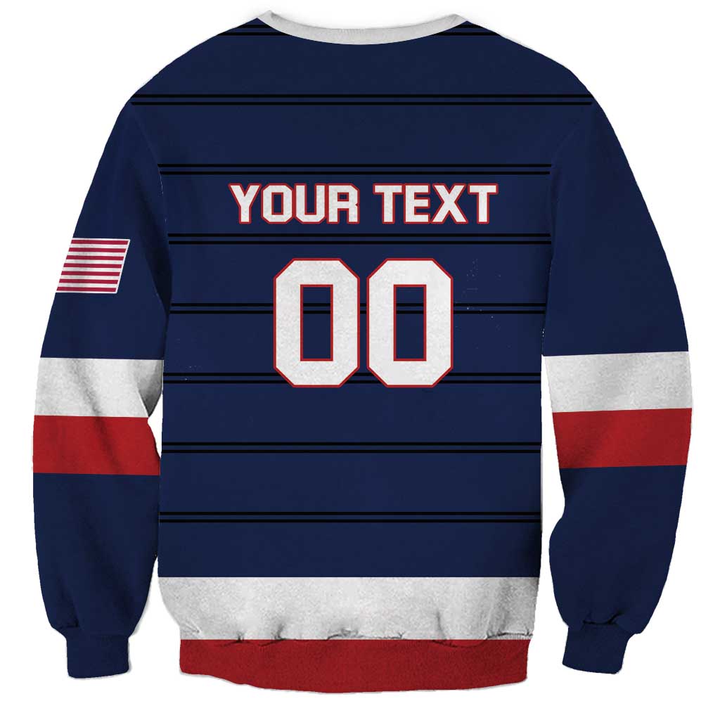 Custom USA Hockey Team Sweatshirt Go Champions