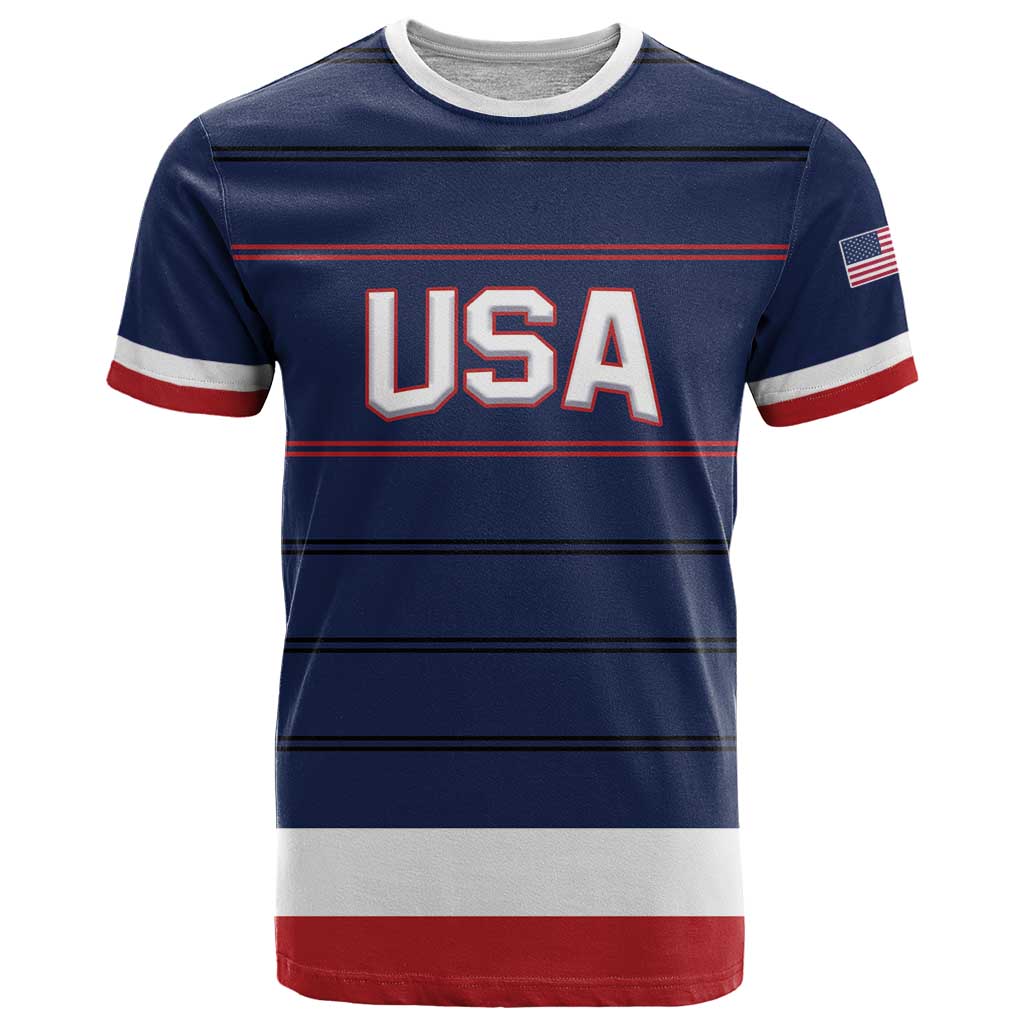 Custom USA Hockey Team T Shirt Go Champions