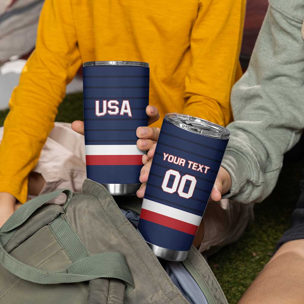 Custom USA Hockey Team Tumbler Cup Go Champions