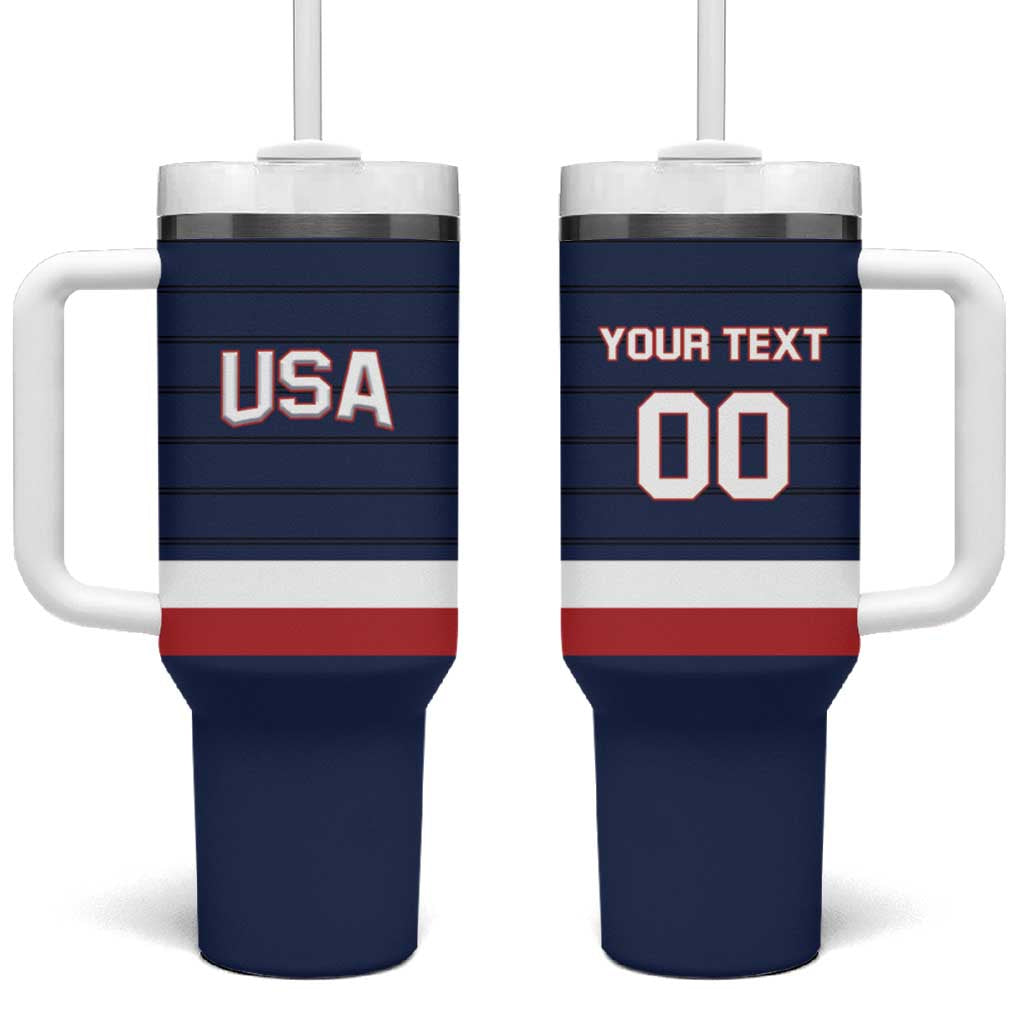 Custom USA Hockey Team Tumbler With Handle Go Champions