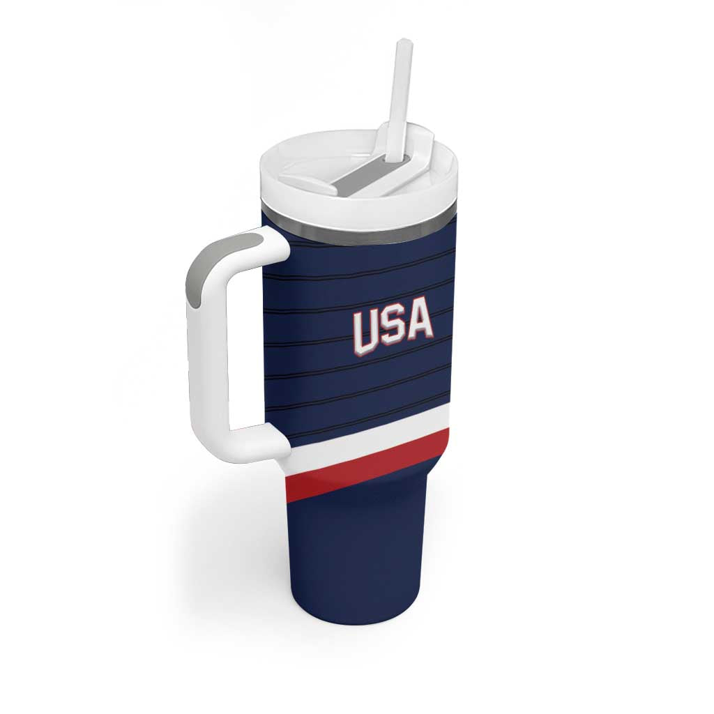 Custom USA Hockey Team Tumbler With Handle Go Champions