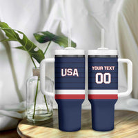 Custom USA Hockey Team Tumbler With Handle Go Champions