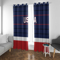 USA Hockey Team Window Curtain Go Champions