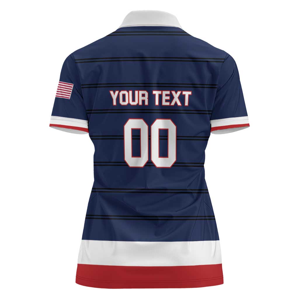 Custom USA Hockey Team Women Polo Shirt Go Champions