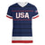 Custom USA Hockey Team Women V-Neck T-Shirt Go Champions