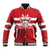 Custom Canada Hockey Team Baseball Jacket Maple Leaf Red Version