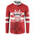 Custom Canada Hockey Team Button Sweatshirt Maple Leaf Red Version
