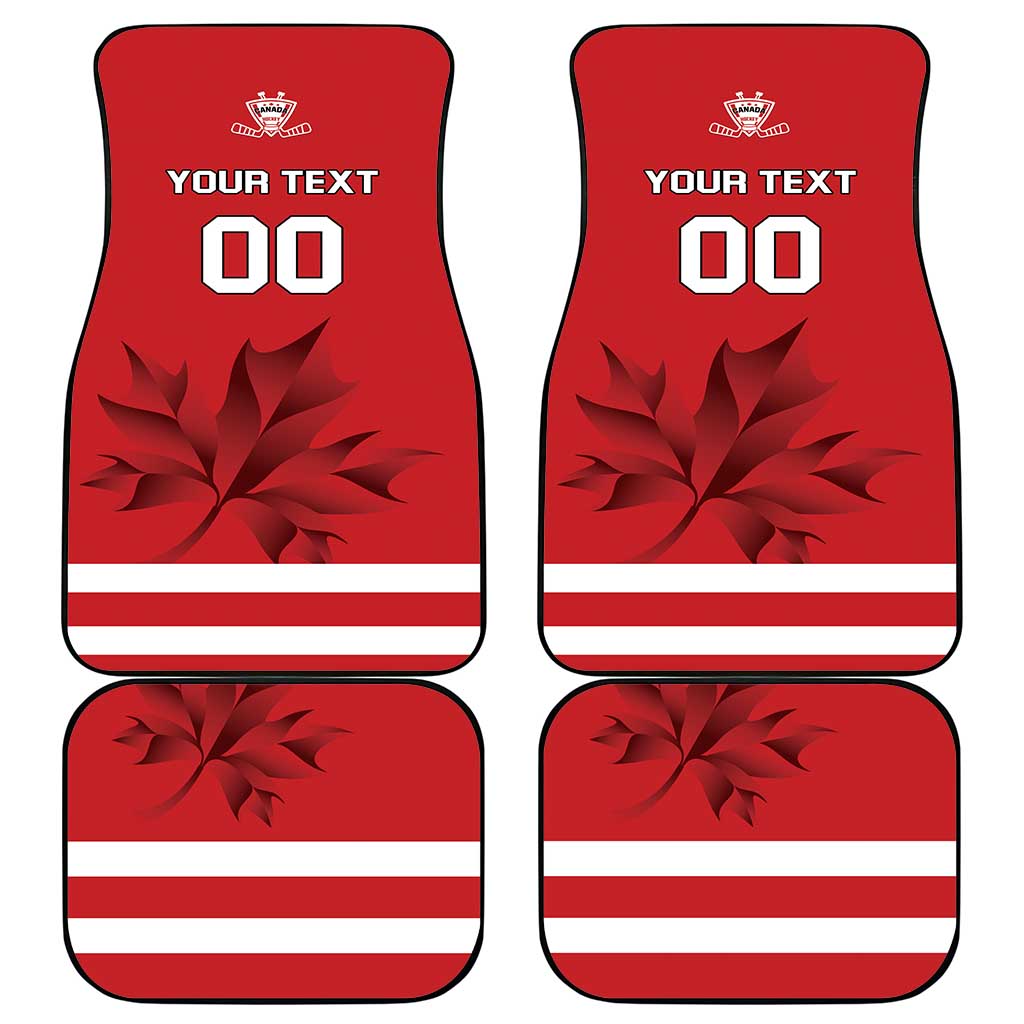 Canada Hockey Team Car Mats Maple Leaf Red Version