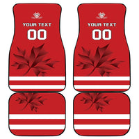 Canada Hockey Team Car Mats Maple Leaf Red Version