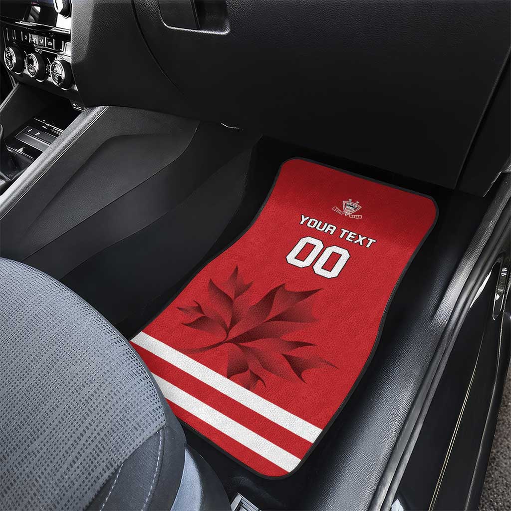 Canada Hockey Team Car Mats Maple Leaf Red Version