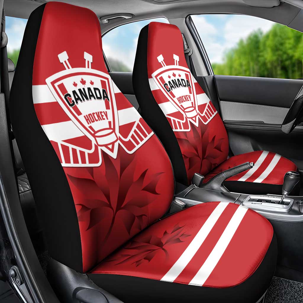 Canada Hockey Team Car Seat Cover Maple Leaf Red Version