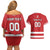 Custom Canada Hockey Team Couples Matching Off Shoulder Short Dress and Hawaiian Shirt Maple Leaf Red Version