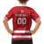 Custom Canada Hockey Team Family Matching Off The Shoulder Long Sleeve Dress and Hawaiian Shirt Maple Leaf Red Version