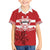 Custom Canada Hockey Team Family Matching Off The Shoulder Long Sleeve Dress and Hawaiian Shirt Maple Leaf Red Version