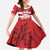 Custom Canada Hockey Team Family Matching Off Shoulder Maxi Dress and Hawaiian Shirt Maple Leaf Red Version