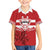 Custom Canada Hockey Team Family Matching Short Sleeve Bodycon Dress and Hawaiian Shirt Maple Leaf Red Version