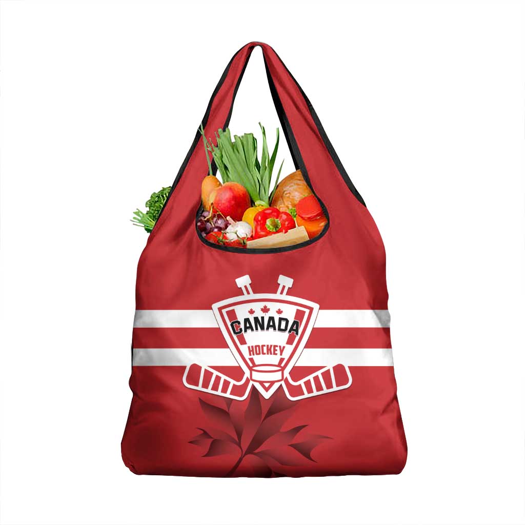 Canada Hockey Team Grocery Bag Maple Leaf Red Version