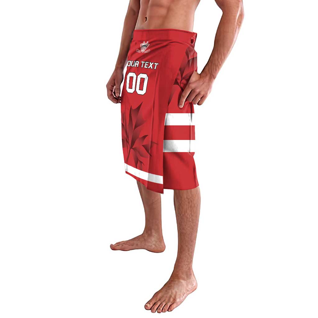 Custom Canada Hockey Team Lavalava Maple Leaf Red Version