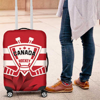 Canada Hockey Team Luggage Cover Maple Leaf Red Version
