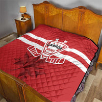Canada Hockey Team Quilt Maple Leaf Red Version
