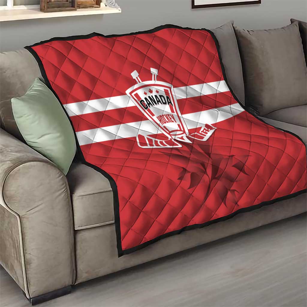 Canada Hockey Team Quilt Maple Leaf Red Version