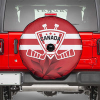 Canada Hockey Team Spare Tire Cover Maple Leaf Red Version