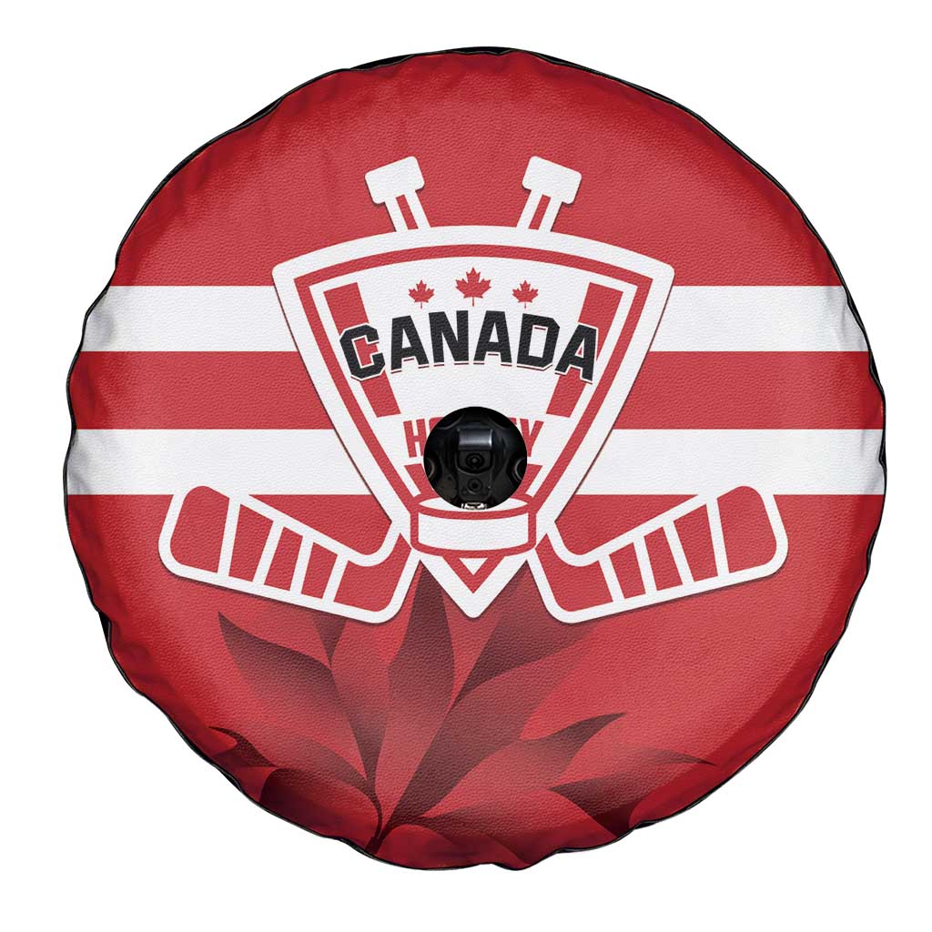 Canada Hockey Team Spare Tire Cover Maple Leaf Red Version