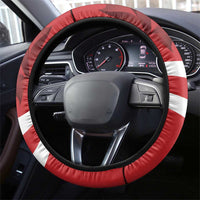 Canada Hockey Team Steering Wheel Cover Maple Leaf Red Version