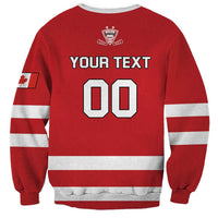 Custom Canada Hockey Team Sweatshirt Maple Leaf Red Version