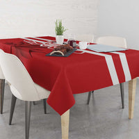 Canada Hockey Team Tablecloth Maple Leaf Red Version